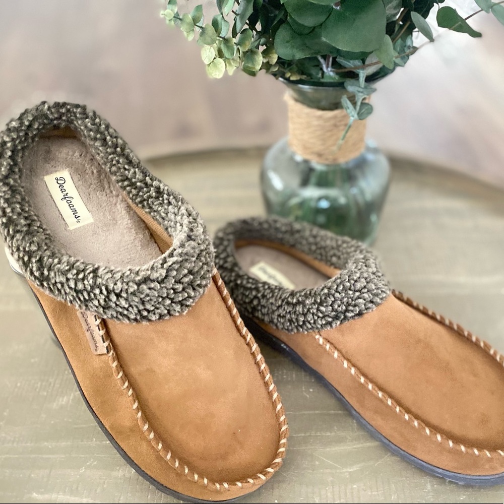 Mens Dearform slippers Size XL 13-14 - Picture 2 of 2